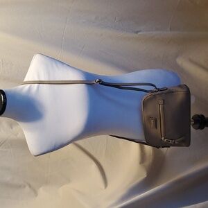 Lodis Tan Pebble Leather Crossbody